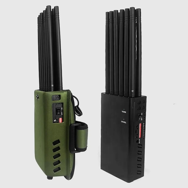 How does the phone signal jammer interfere with mobile phones?