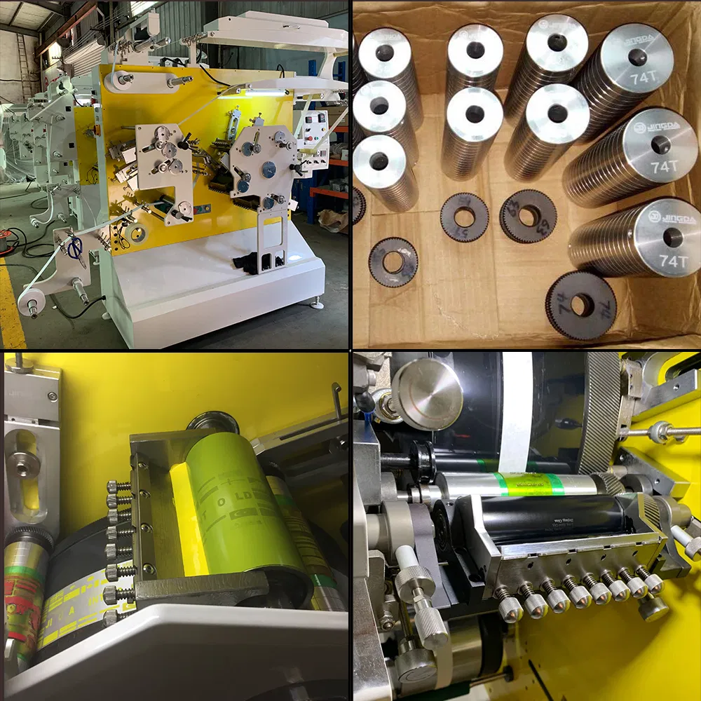 (JR-1221) Automatic Easy Registration Polyester Ribbon Label Flexo Printing Machine