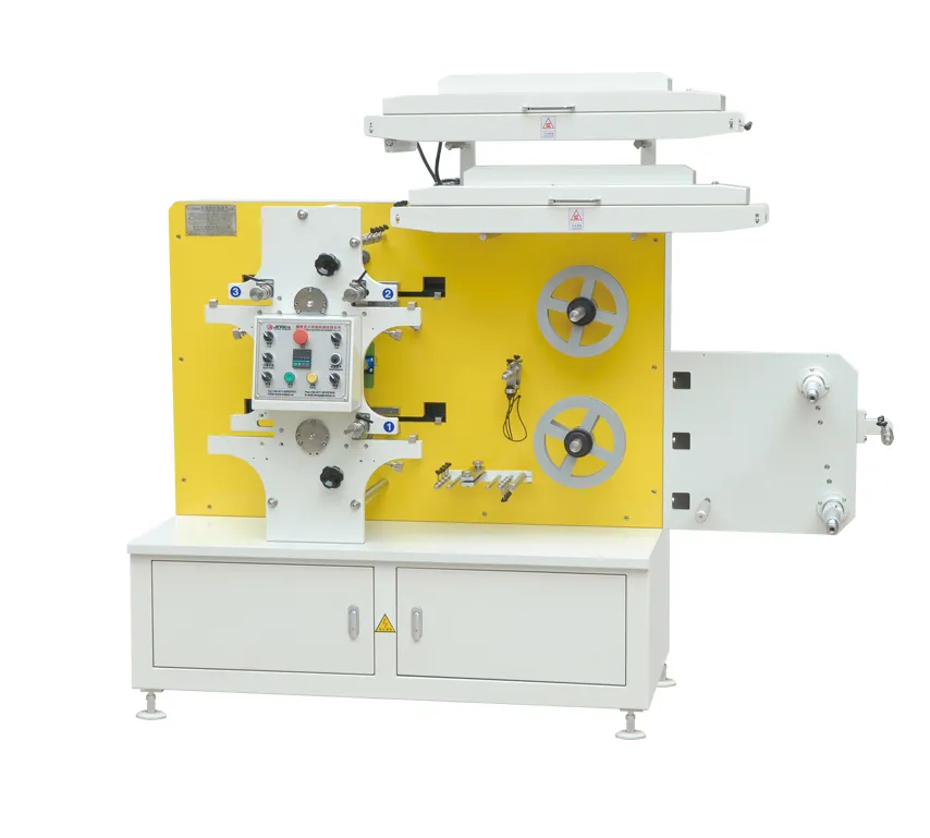 (JR-1221) Automatic Easy Registration Polyester Ribbon Label Flexo Printing Machine