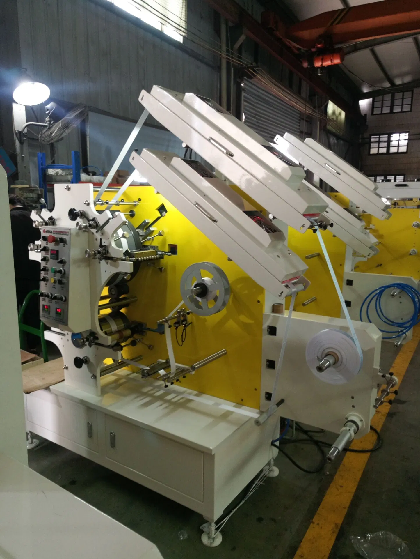 (JR- 1221 ) Automatic Flexo Textile Ribbon Label Printing Machine, Garment Wash Care Labels Printing Machine