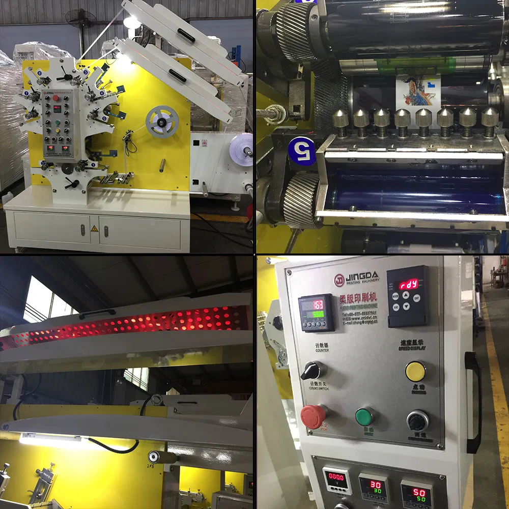 (JR-1221) Double Side High Speed Satin Ribbon Label Flexo Printing Machine