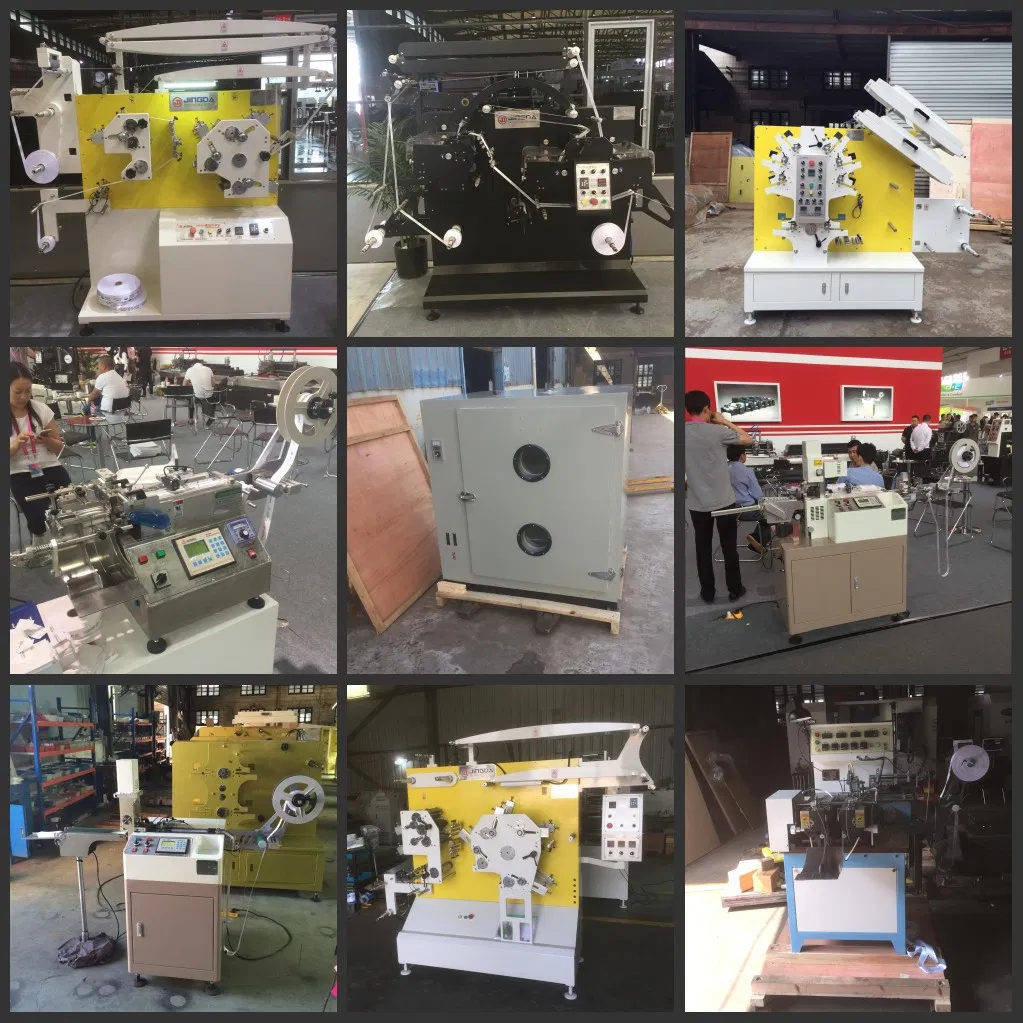(JR-1221) Front 2 Colors Back 1 Color Fabric Flexo Label Printing Machine / Garments Label Printing Equipment