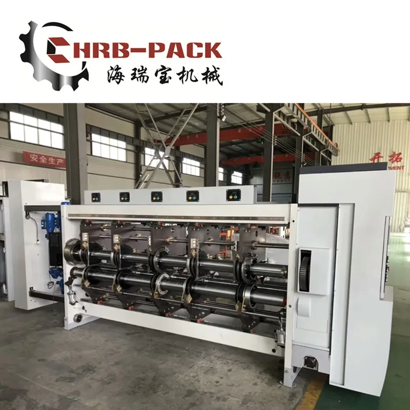1224 Flexo Printer Slotter Die Cutter Fold Gluer Box Inline Machine; Vacuum Transfer Printing Box