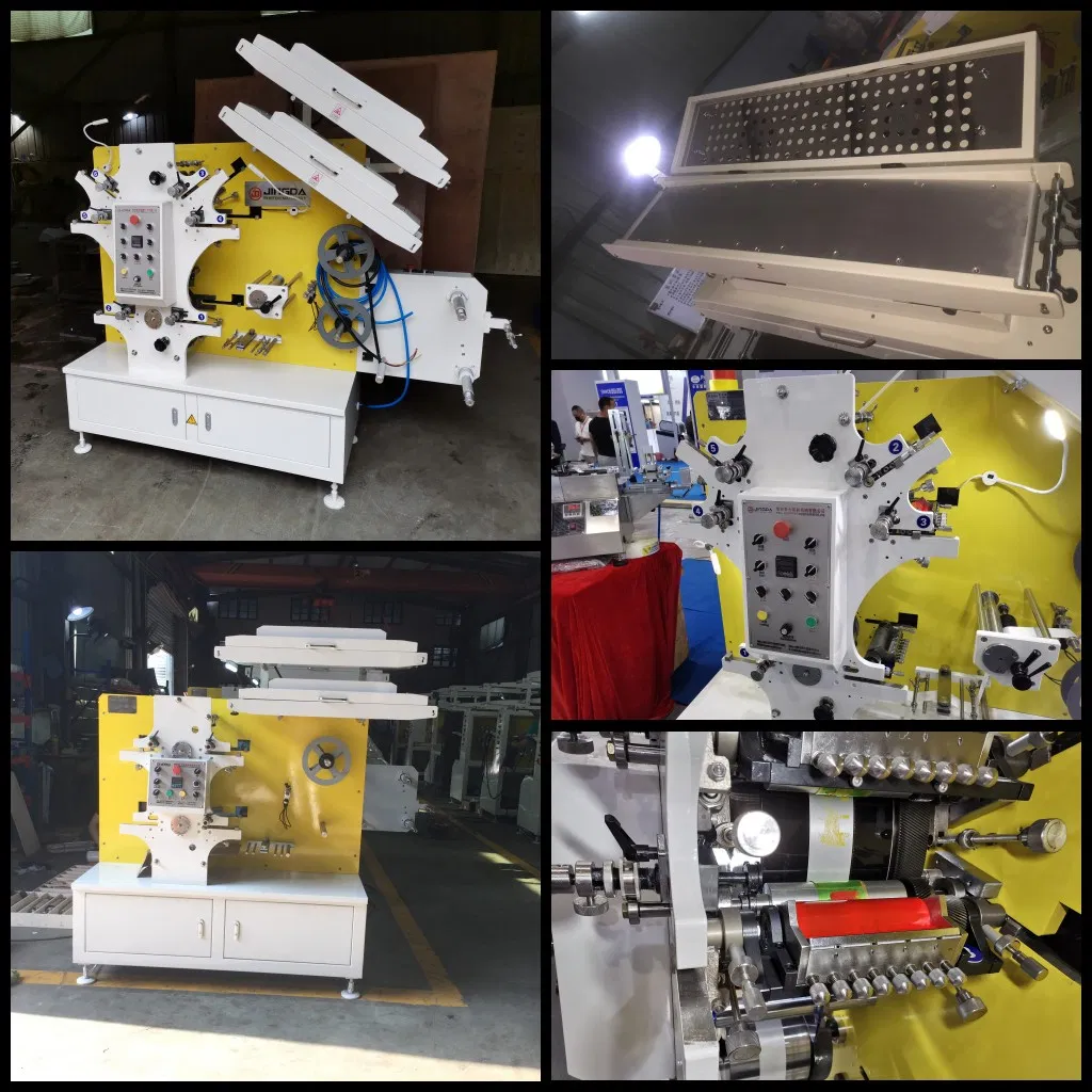 2+1 Colors Cloth Label Printing Machine Polyester Satin Ribbon Flexo Care Label Printing Machine for Nylon Taffeta, Cotton Tape and Fabric Woven Labels Jr-1221