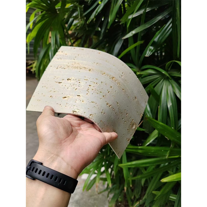 Travertine Flexible Stone Factory Showcases Bendable Stone Sheets for Modern Design