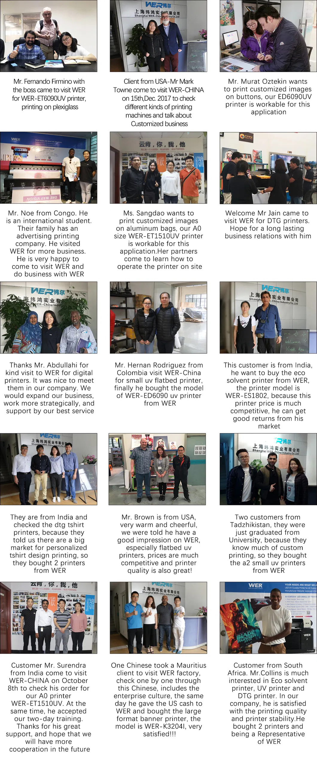 60*90cm Dtf UV Pet Film Flatbed Printer Wer-Et6090UV