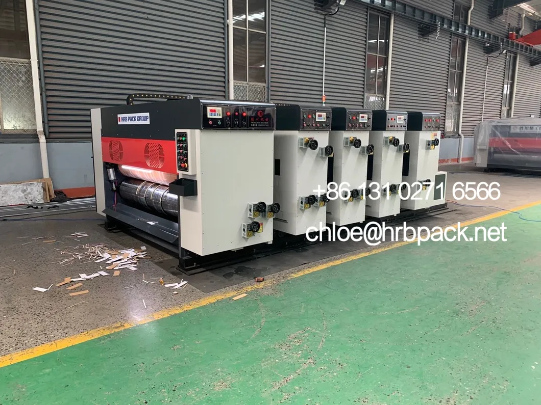 Automatic Lead Edge Feeding Flexographic Printing Slotting Die Cutting Box Machine