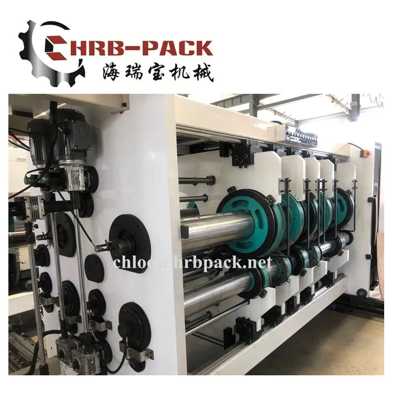 Flexo Printer Fold Gluer Box Inline Machine; Vacuum Transfer Printer Slotter Die Cutter Machine