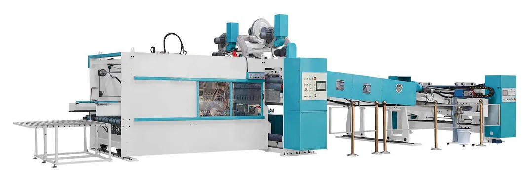 Flexo Printer Fold Gluer Box Inline Machinery; Servo Motor Folding Gluing Carton Box