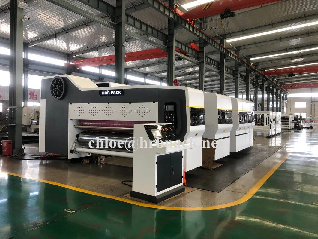 Flexographic Printing Fold Gluer Box Inline Machine; China Case Maker Box