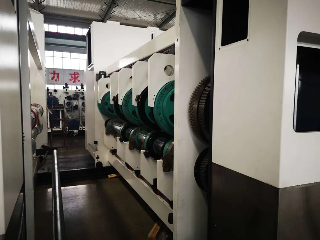 Flexographic Printing Slotting Die Cutting Box Machine; Lead Edge Feed Printer Slotter Box Machine