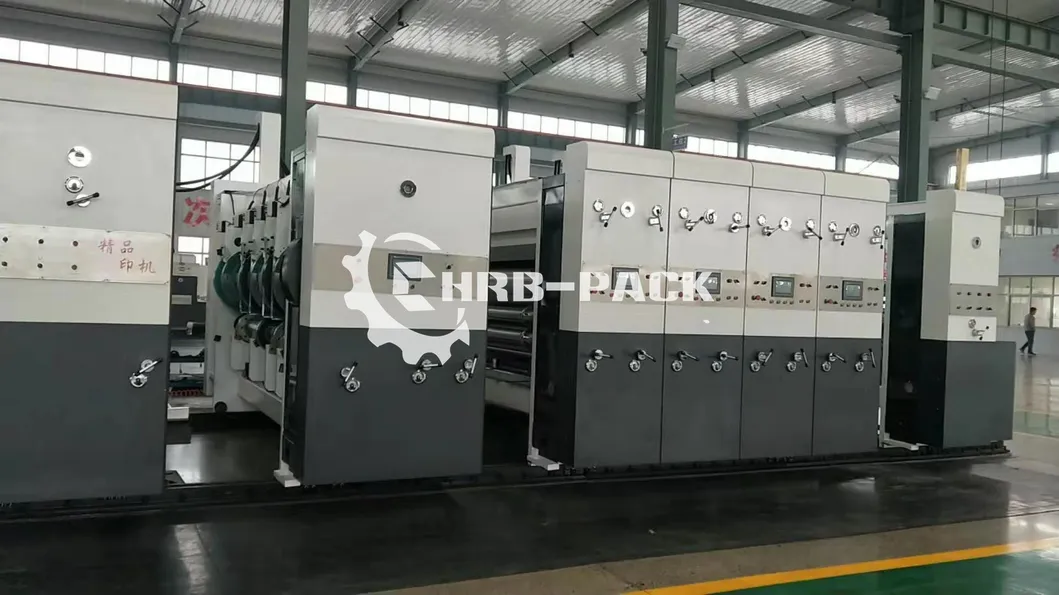 Flexographic Printing Slotting Die Cutting Box Machine; Lead Edge Feed Printer Slotter Box Machine