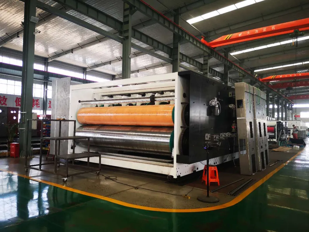 Flexographic Printing Slotting Die Cutting Box Machine; Lead Edge Feed Printer Slotter Box Machine
