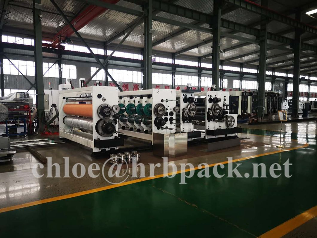 High Speed 4color Printing Slotting Die Cutting Box Machine; Flexo Printer Machine