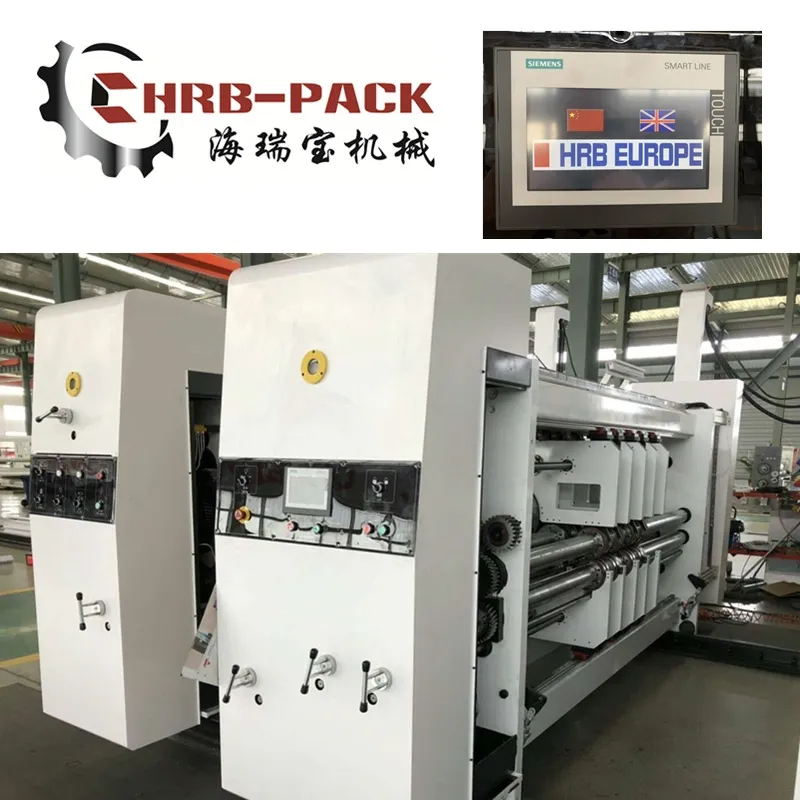 High Speed 4color Printing Slotting Die Cutting Box Machine; Flexo Printer Machine
