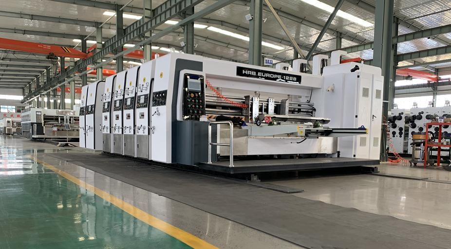 High Speed 4color Printing Slotting Die Cutting Box Machine; Flexo Printer Machine
