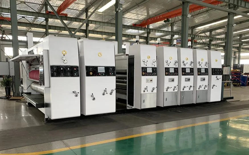 High Speed 4color Printing Slotting Die Cutting Stacker Paperboard Machine; Automatic Flexo Printer Slotter Die Cutter Machine