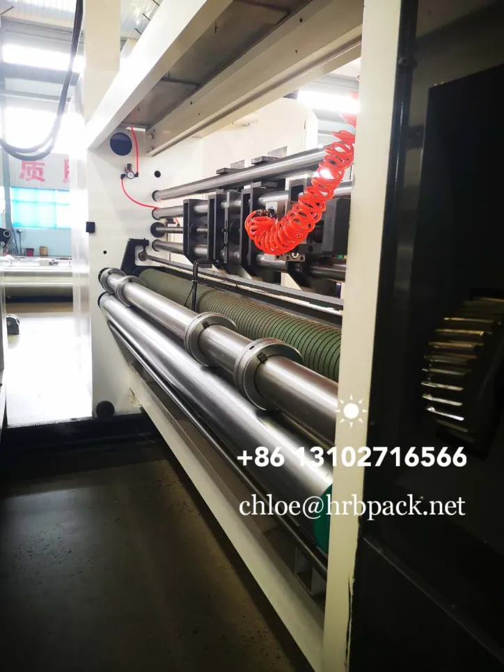 Hrb 5color Flexo Printing Slotting Die Cutting Carton Box Machine; Flexo Printing Machine