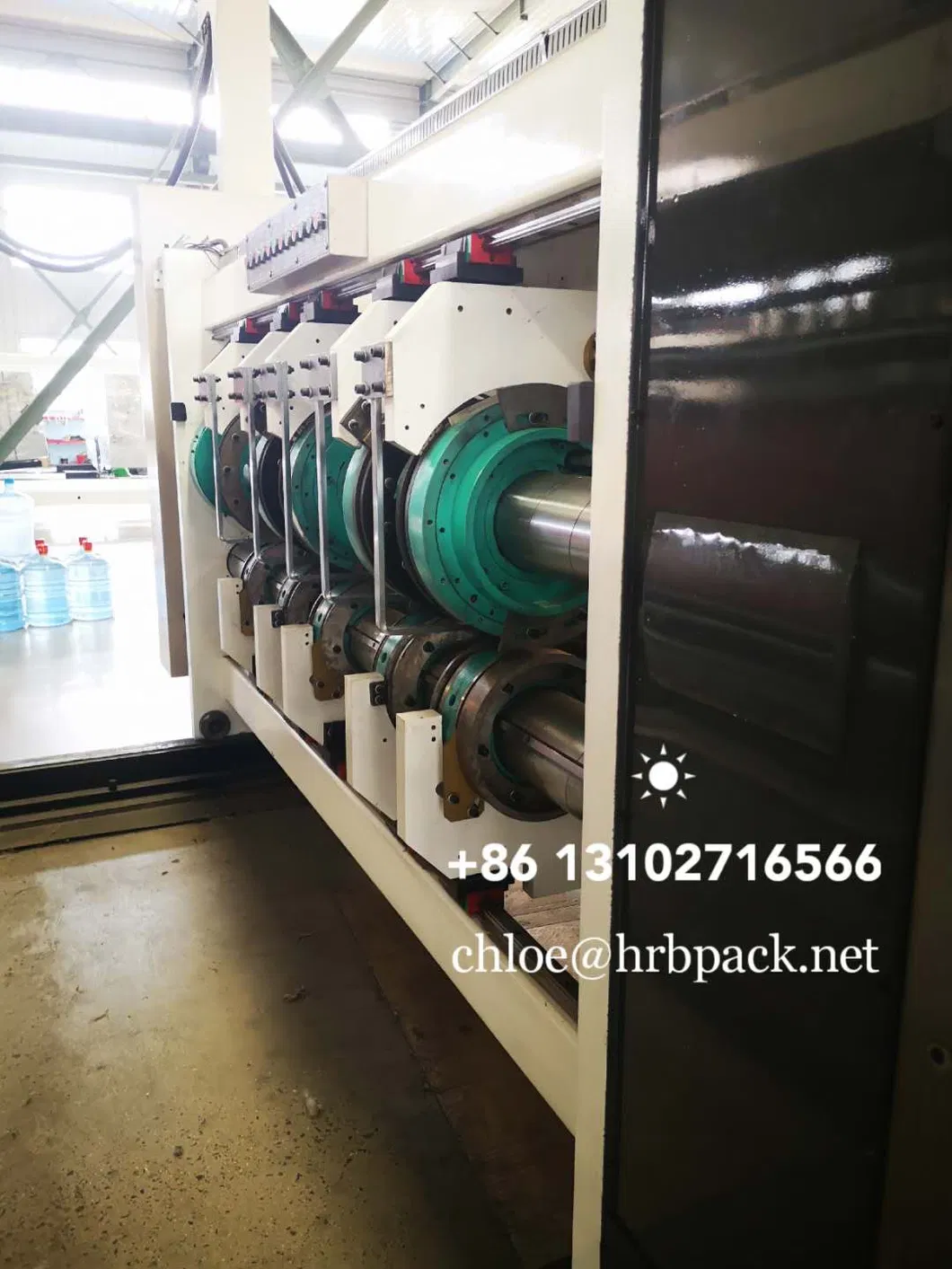 Hrb 5color Flexo Printing Slotting Die Cutting Carton Box Machine; Flexo Printing Machine