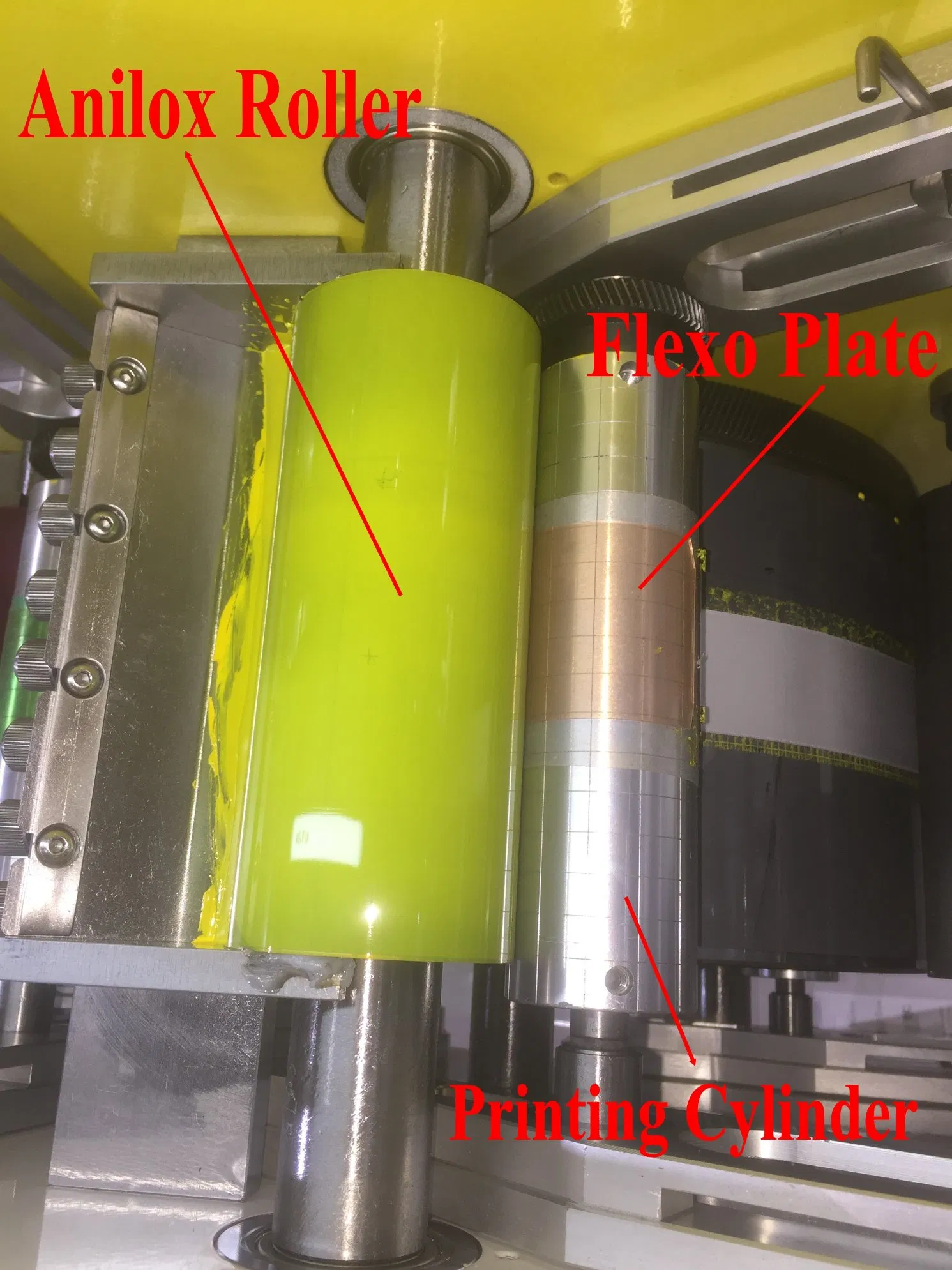 Jr- 1221 Clothing Wash Care Label Flexo Printing Machine for Satin Ribbon