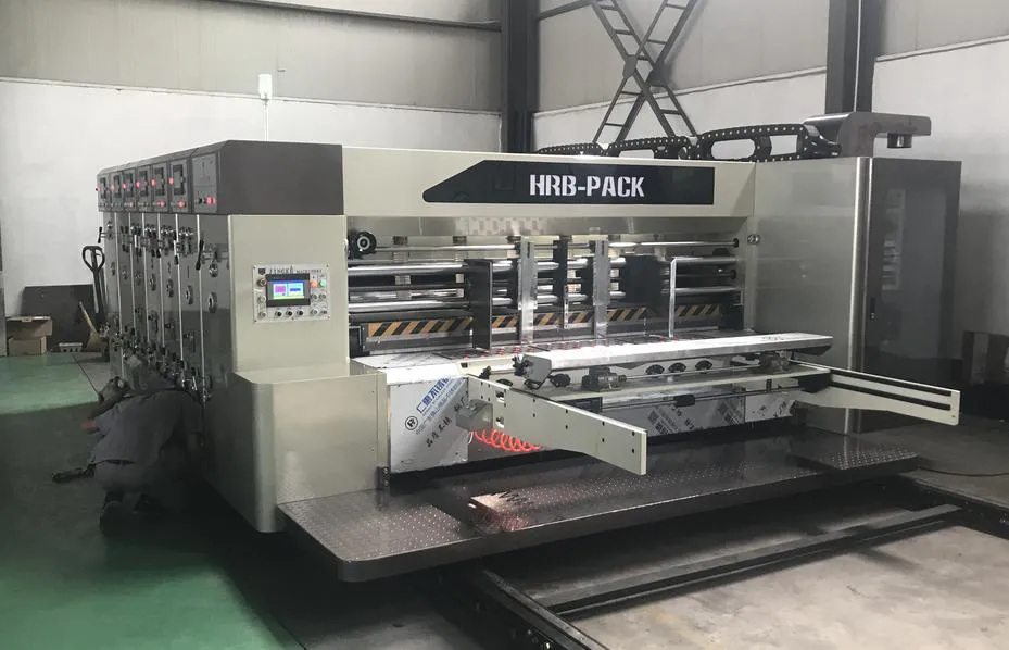 Lead Edge 4color Printer Slotter Die Cutter Box Machine/High Speed Flexo Printing Slotting Die Cutting