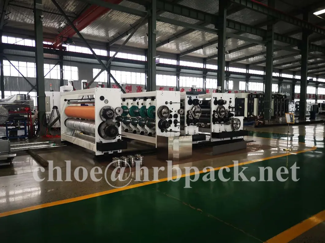 Lead Edge 4color Printer Slotter Die Cutter Box Machine/High Speed Flexo Printing Slotting Die Cutting