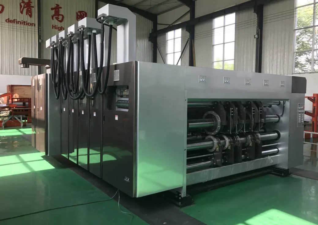 Lead Edge 4color Printer Slotter Die Cutter Box Machine/High Speed Flexo Printing Slotting Die Cutting