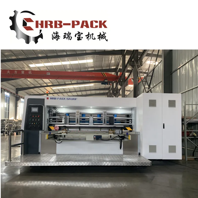 Lead Edge Feeding 2 Color Flexographic Printing Slotting Rotary Die Cutting Carton Box Machinery