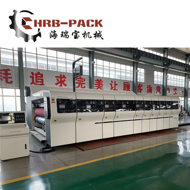 Vacuum Transfer 5 Color HD Printer UV Oil Drying Slotter Rotary Die Cutter Carton Box Machine